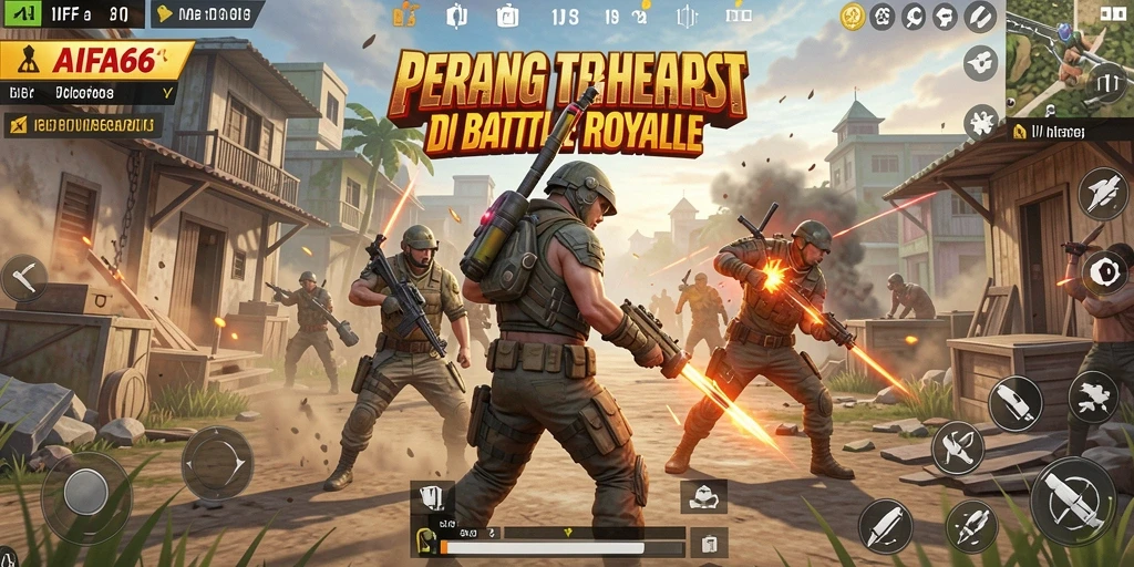 Tangkapan layar AIFA66 menampilkan aksi mendebarkan Battle Royale.