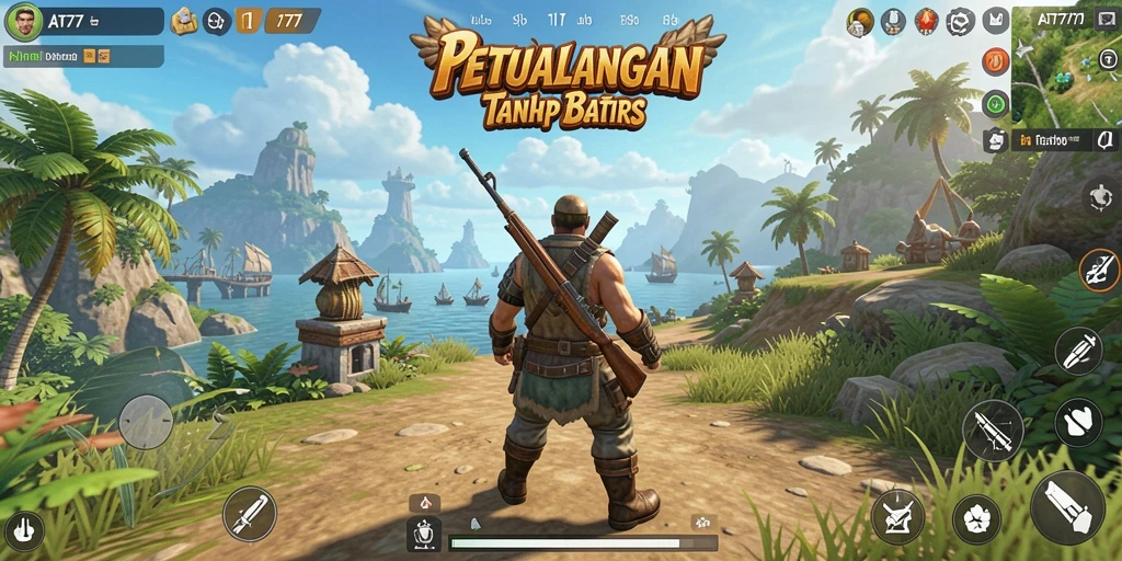 Gameplay Open World AT777 dengan grafis menakjubkan dan interaksi karakter.