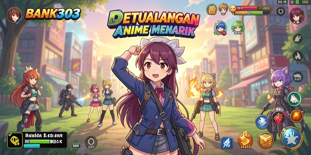 Screenshot gameplay BANK303 menunjukkan aksi seru dalam dunia anime.