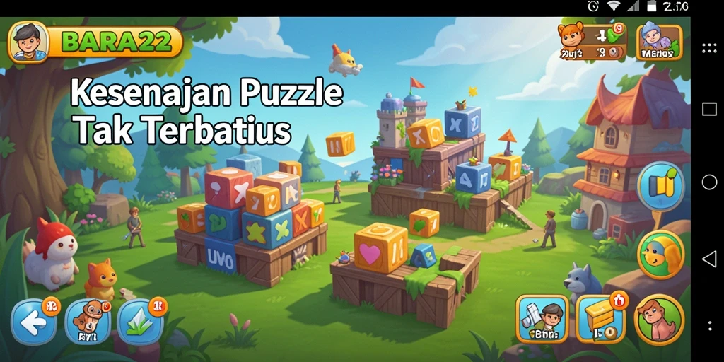 Tangkapan layar BARA22 menampilkan gameplay Puzzle yang menantang dan menyenangkan.