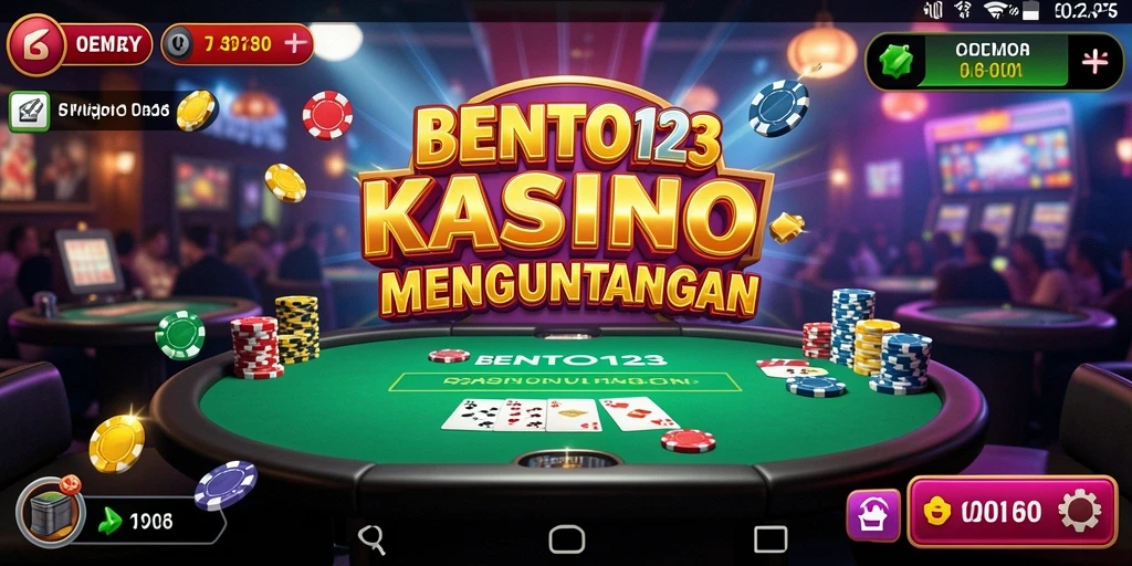 Tampilan menawan dari gameplay Kasino BENTO123.