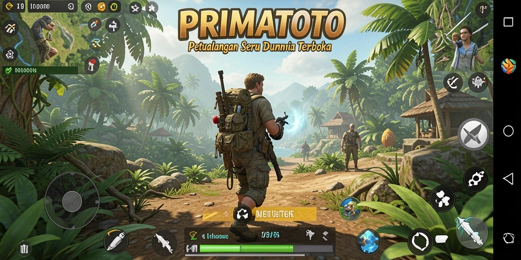 Screenshot menunjukkan gameplay <strong>PRIMATOTO</strong> yang memukau dalam dunia terbuka.