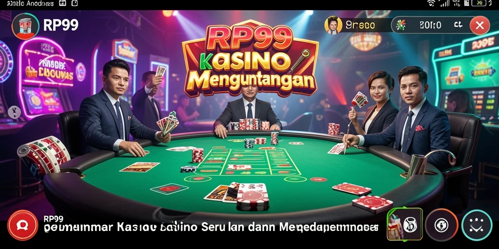 Screenshot gameplay RP99 menampilkan suasana kasino yang menarik.