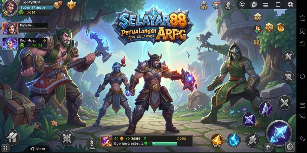 Tampilan gameplay epik dalam dunia ARPG SELAYAR88.