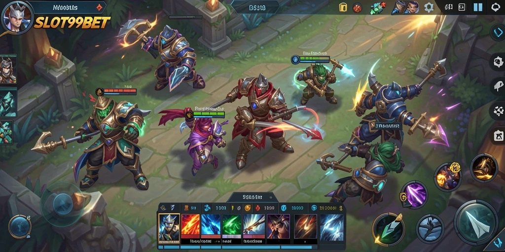 Gameplay dinamis dan menarik dalam SLOT99BET MOBA.